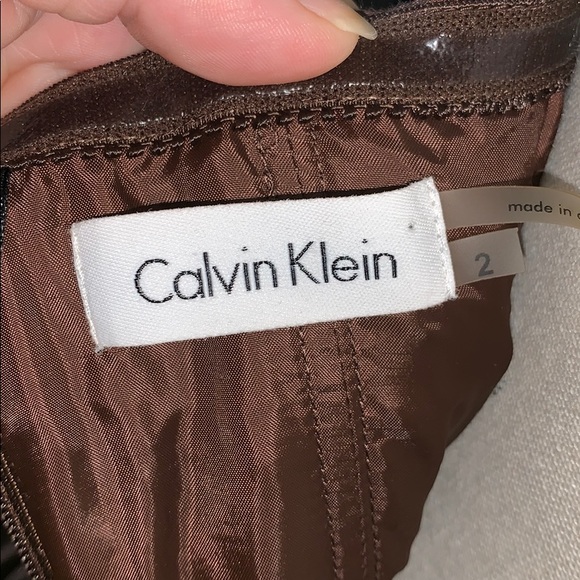 Gorgeous Brown Calvin Klein Dress - Picture 8 of 8
